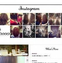 インスタグラムをサイトに表示も可能です。